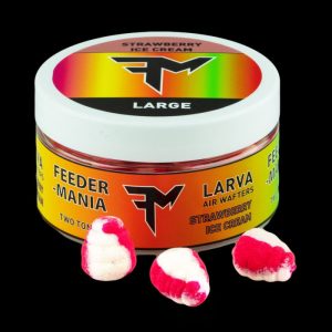 Feedermania LARVA AIR WAFTERS TWO TONE L STRAWBERRY ICE CREAM