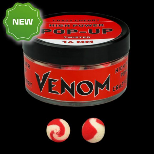 FEEDERMANIA VENOM HIGH POWER POP-UP 16 MM CRAZY CHERRY