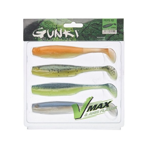 Gunki CSALI SZETT PEPS Clear Water (TYP 2) 7cm 4db Gumihal szett