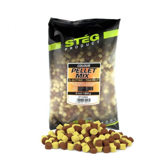 Stég Pellet Mix 8mm 800g N-Butyric-Tigernut Vajsav-tigrismogyoró