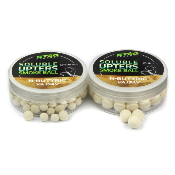Stég Soluble Upters Smoke Ball 12mm 30g N-Butyric- Vajsavas