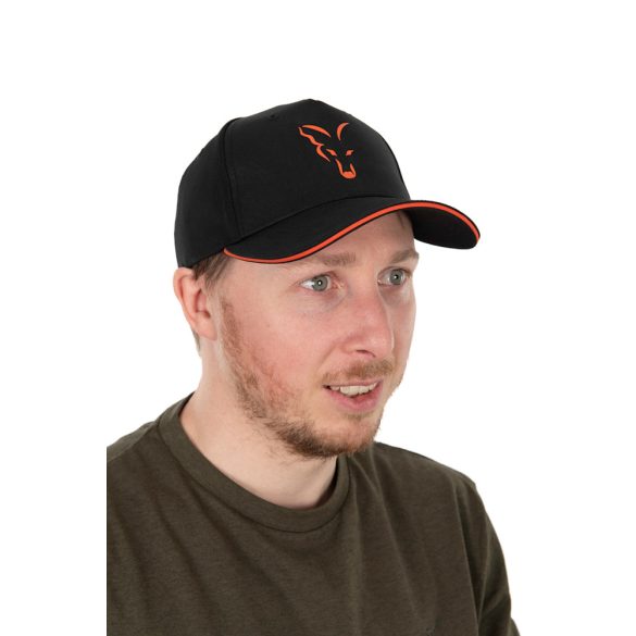 FOX COLLECTION BASEBALL CAP BLACK & ORANGE