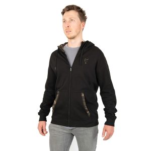 FOX LW BLACK/CAMO ZIP HOODY KAPUCNIS PULÓVER