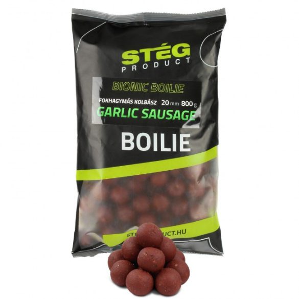 Stég Bionic Boilies 800g 20mm Garlic Sausage Fokhagyma-kolbász