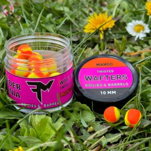 FEEDERMANIA WAFTERS TWISTED BOILIES & BARRELS 10 MM MANGO