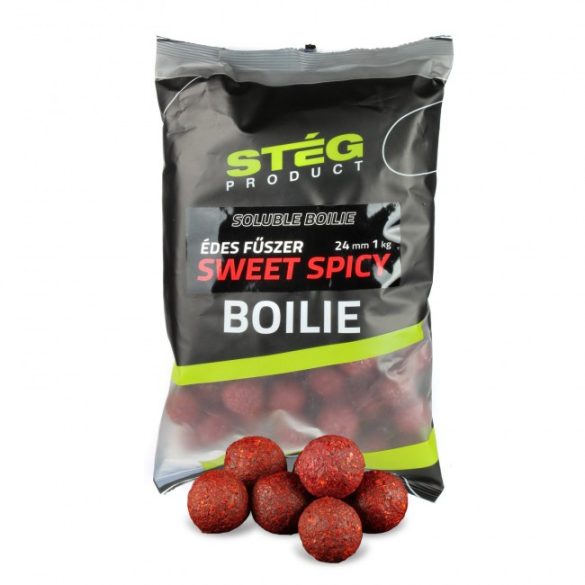 Stég Soluble Boilie 24mm 1kg Sweet Spicy-Édes fűszer bojli