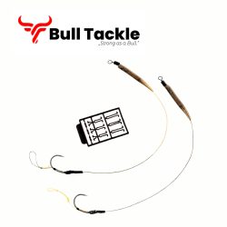   Bull Tackle Blow Back Combi Rig 40lb Camotex Semi Stiff X 2 Előkötött Horog 4-es méret-1035