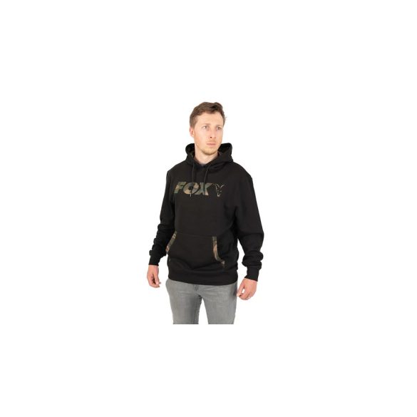 FOX LIGHTWEIGHT BLACK/CAMO Print HOODY VÉKONY KAPUCNIS PULÓVER