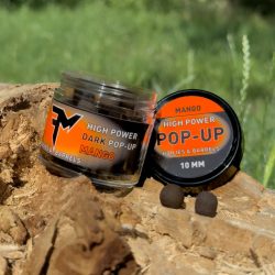   FEEDERMANIA HIGH POWER DARK POP-UP BOILIES & BARRELS 10 MM MANGO