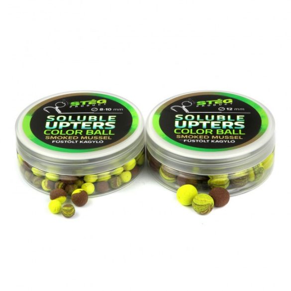 Stég Soluble Upters Color Ball 12mm 30g Smoked & Mussel-Füstölt kagyló
