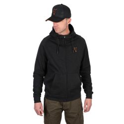   Fox Collection LW Hoody Black & Orange Kapucnis pulóver S-es