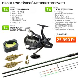 Nevis Távdobó method feeder szett-KB580