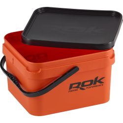   ROK 10 literes szögletes keverő edény fedéllel - SQUARE BUCKET with soft cover