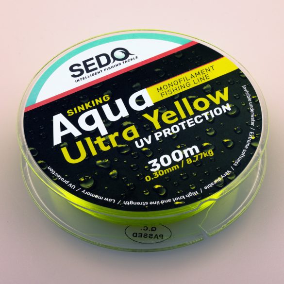 SEDO Aqua Ultra Yellow 300 Méter Monofil Horgász zsinór